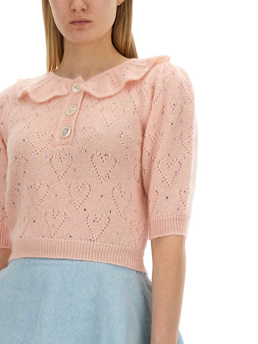 Alessandra Rich Women "Hearts" Jersey