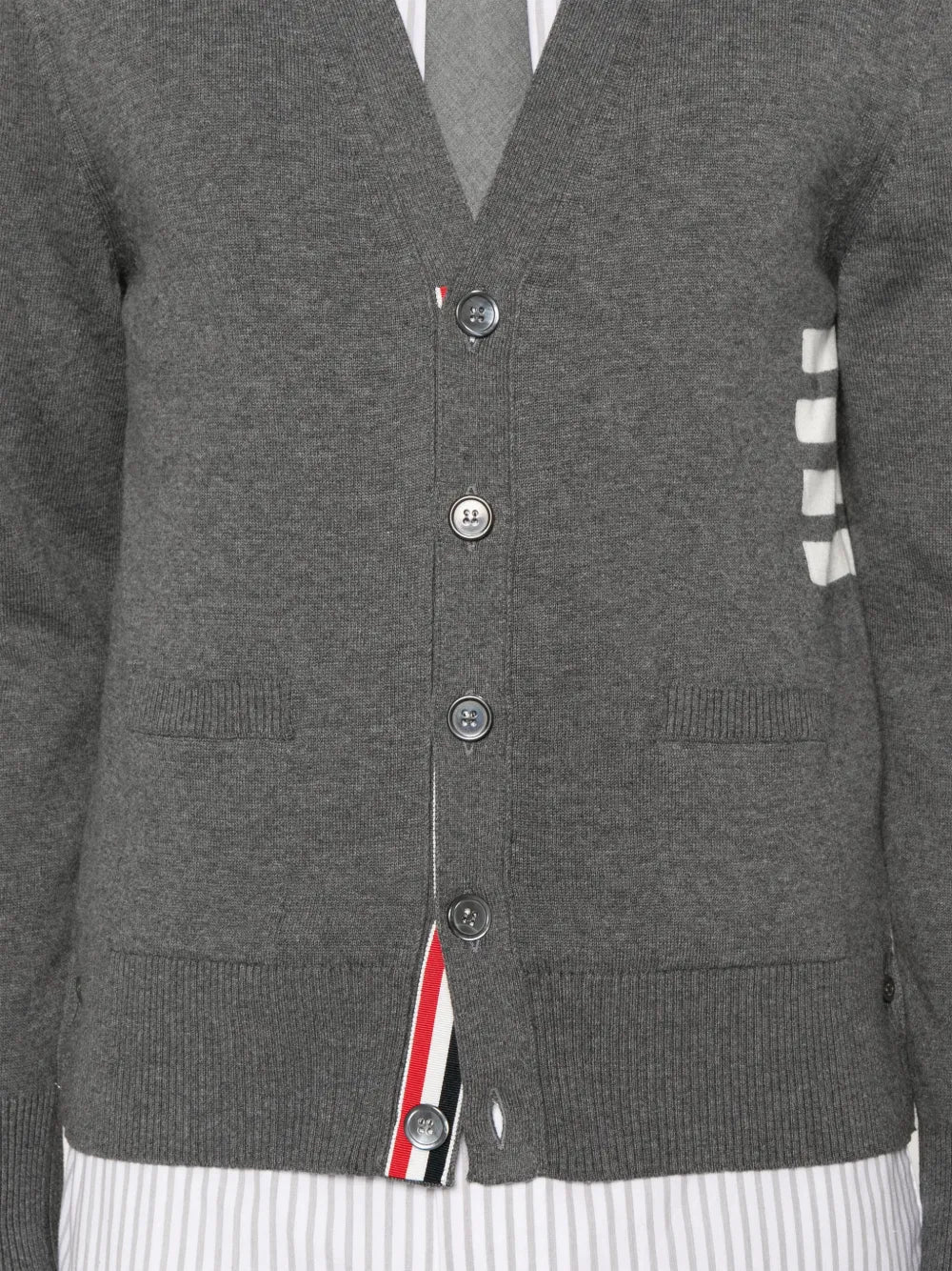 Thom Browne Men V-Neck Cardigan