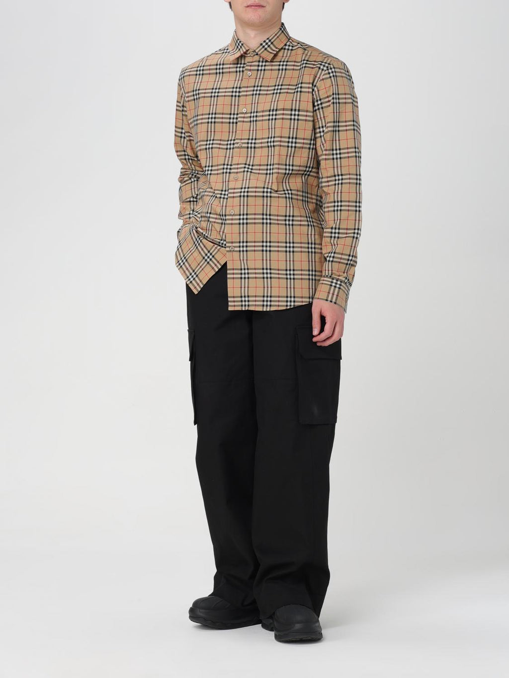 Burberry Men Embroidered Poplin Shirt