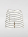 Max Mara Studio Shorts Woman Yellow Cream
