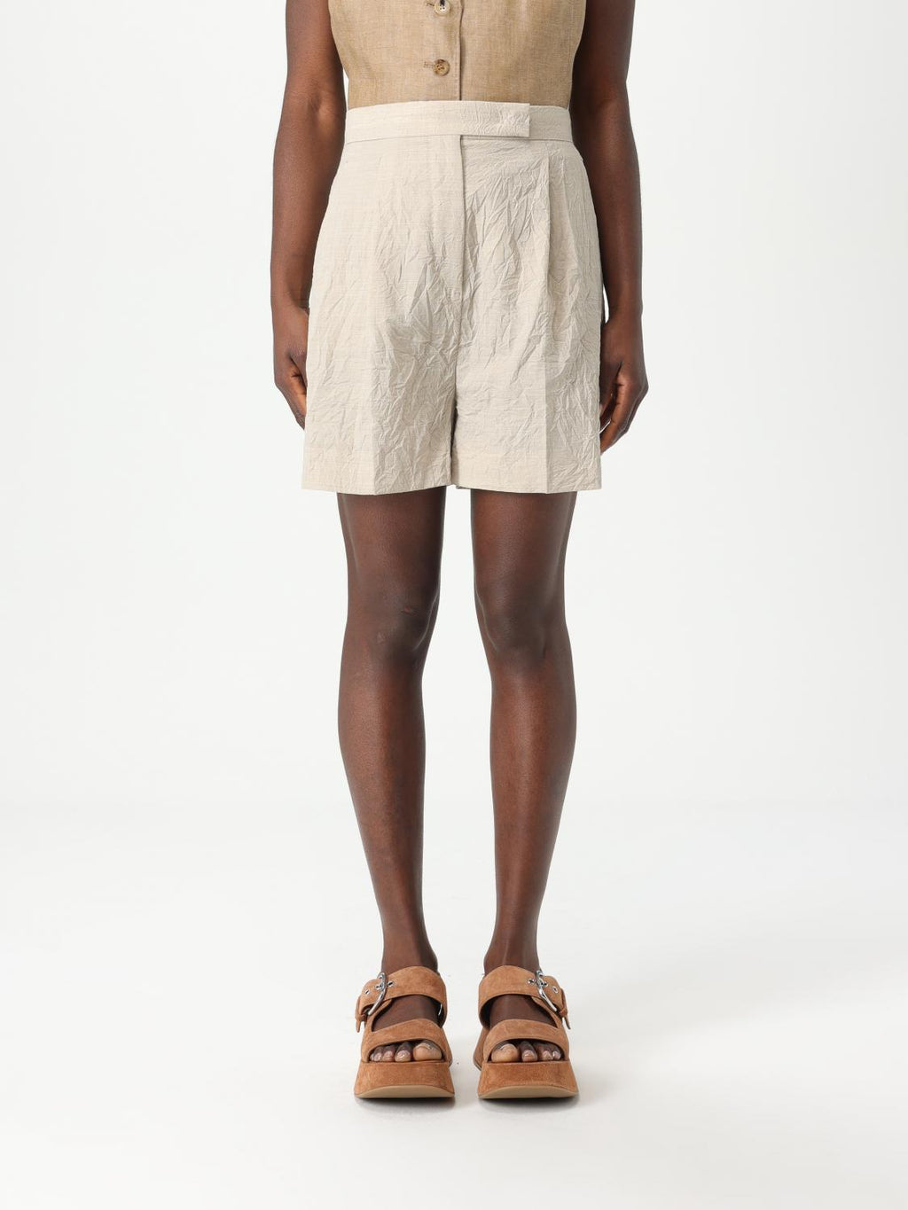 Max Mara Shorts Woman Beige