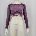 Gymshark Flex Longsleeve Crop Top – Dark Ruby, Size Medium