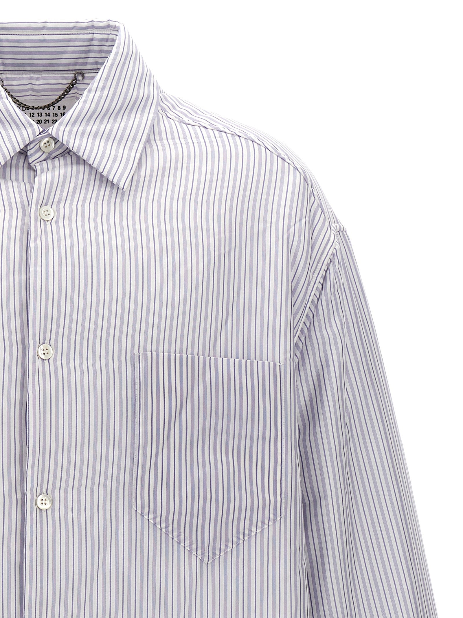 Maison Margiela Men Striped Shirt Jacket