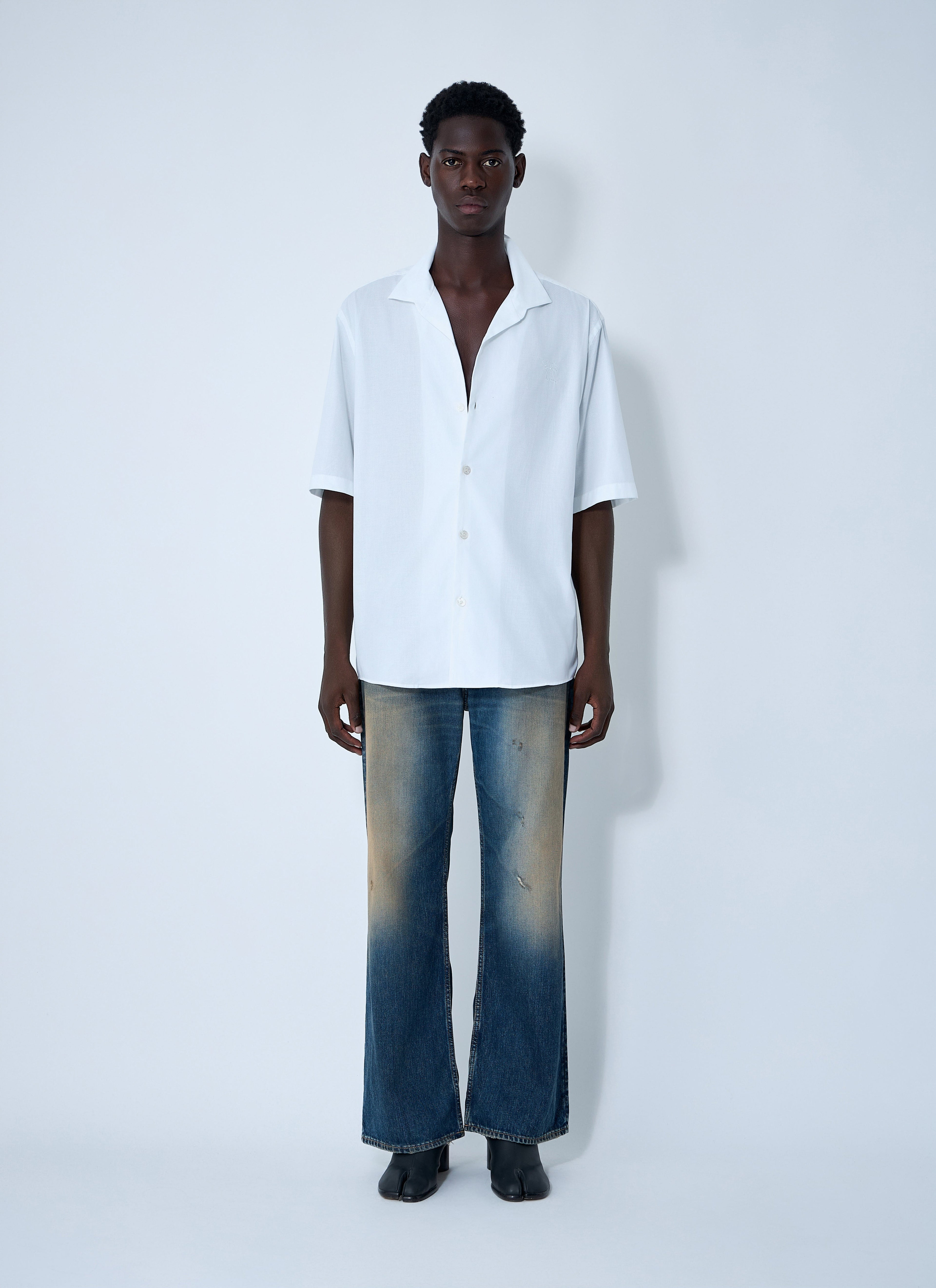 Acne Studios Men Logo Embroidery Shirt