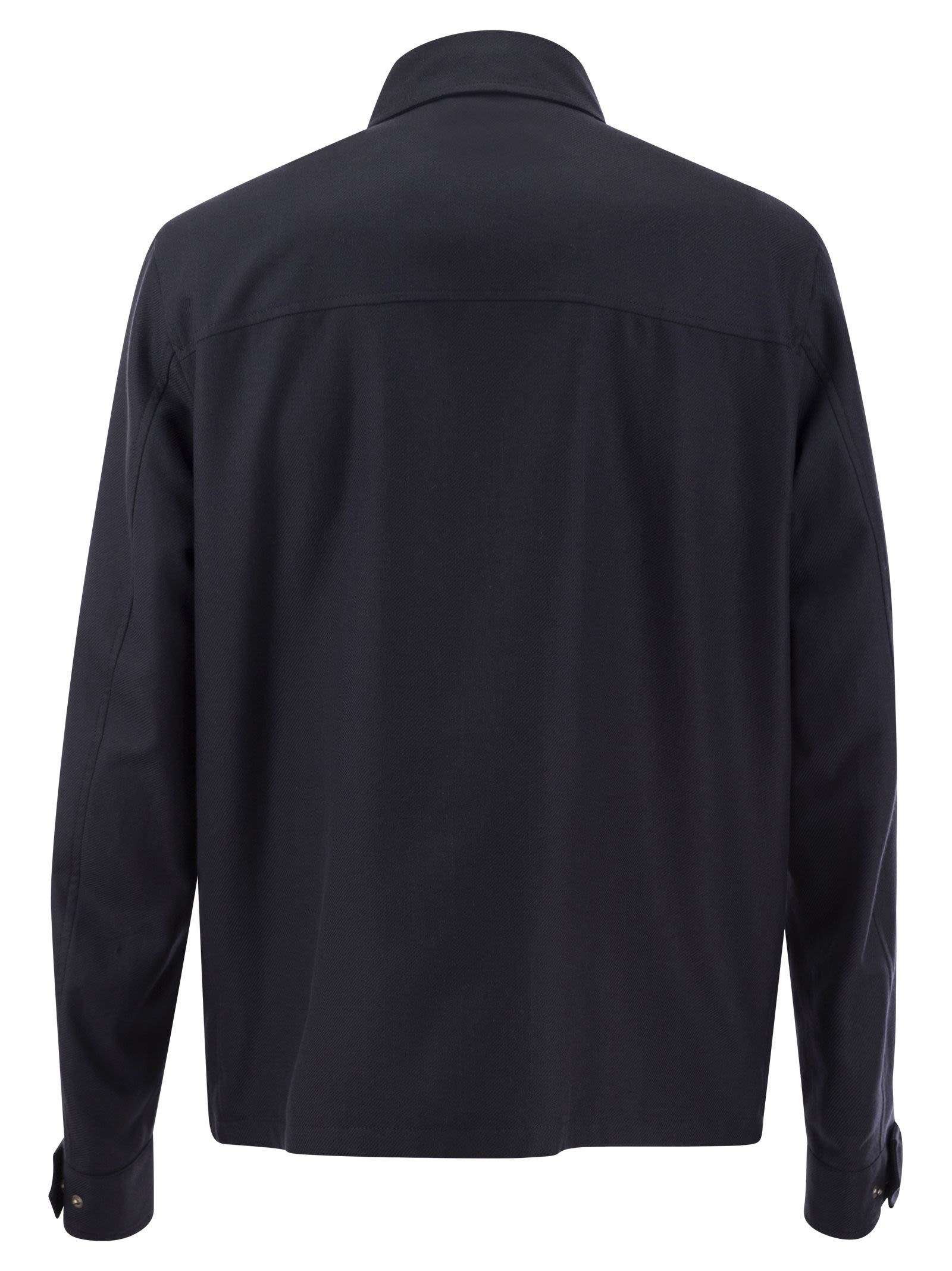 Herno Men Rain Cotton Cashmere Shirt