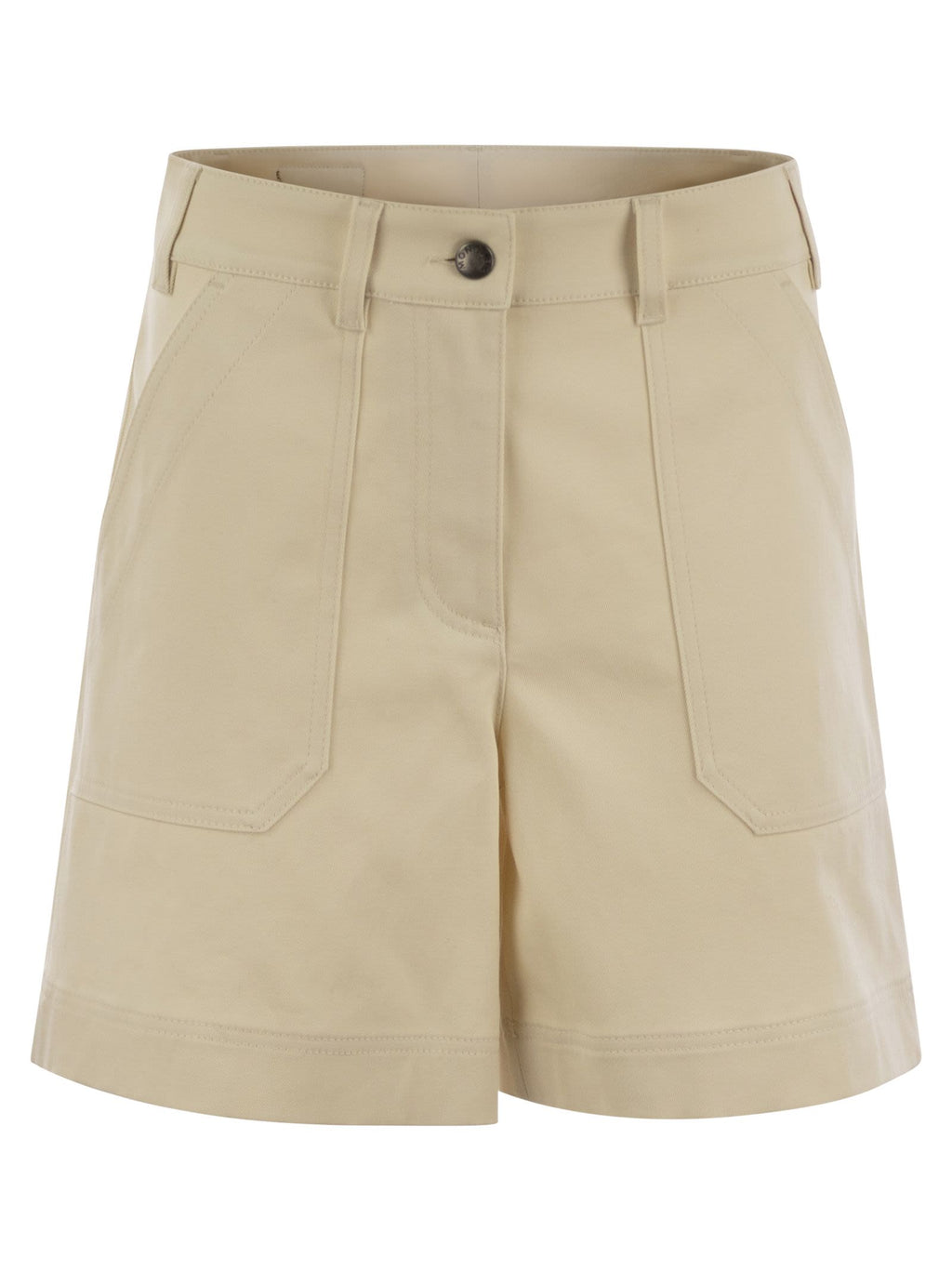 Moncler Women Cotton Gabardine Shorts