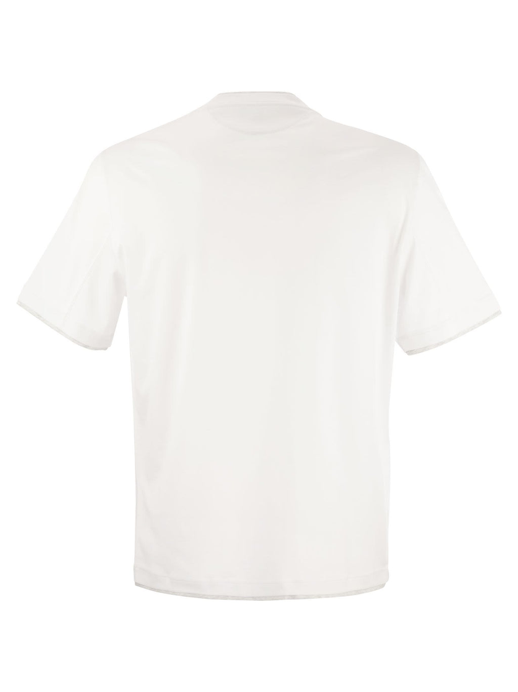 Brunello Cucinelli Men Slim Fit Crew-Neck T-Shirt In Lightweight Cotton Jersey