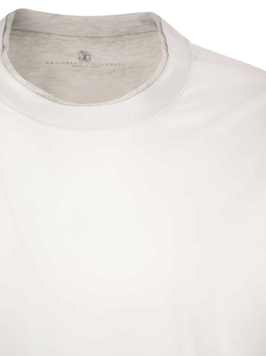 Brunello Cucinelli Men Slim Fit Crew-Neck T-Shirt In Lightweight Cotton Jersey