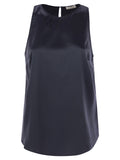Brunello Cucinelli Women Stretch Silk Satin Top With Jewellery