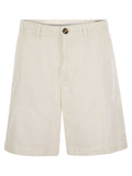 Brunello Cucinelli Men Cotton Gabardine Bermuda Shorts