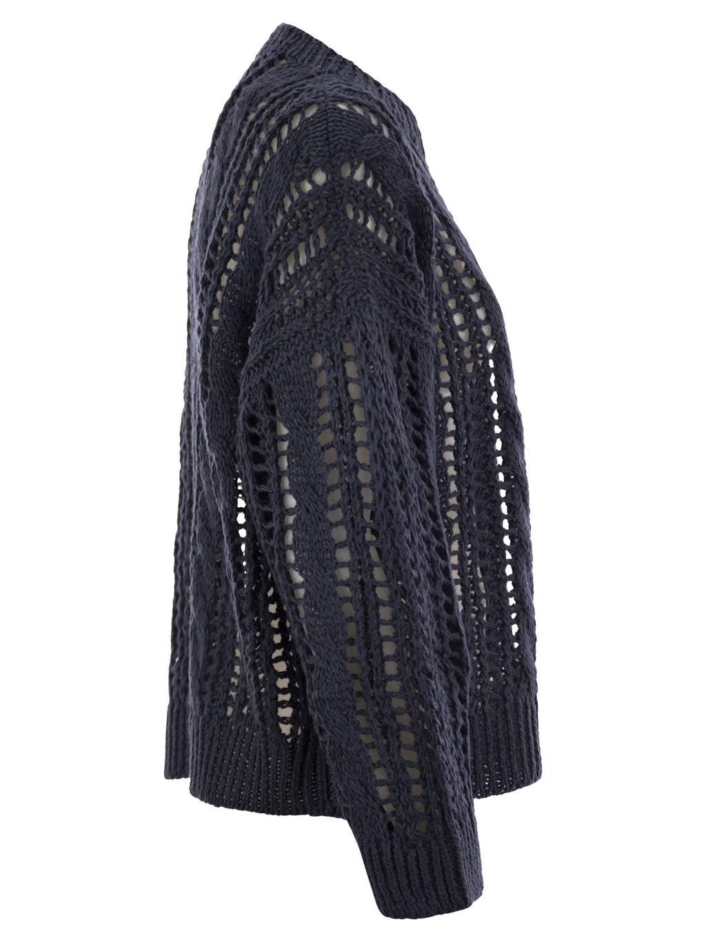 Brunello Cucinelli Women Cable & Mesh Jute And Cotton Jersey