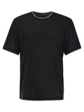 Brunello Cucinelli Men Silk And Cotton T-Shirt