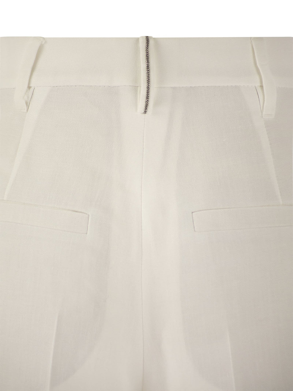 Brunello Cucinelli Women Slouchy Trousers In Viscose And Linen Fluid Twill With Moniline