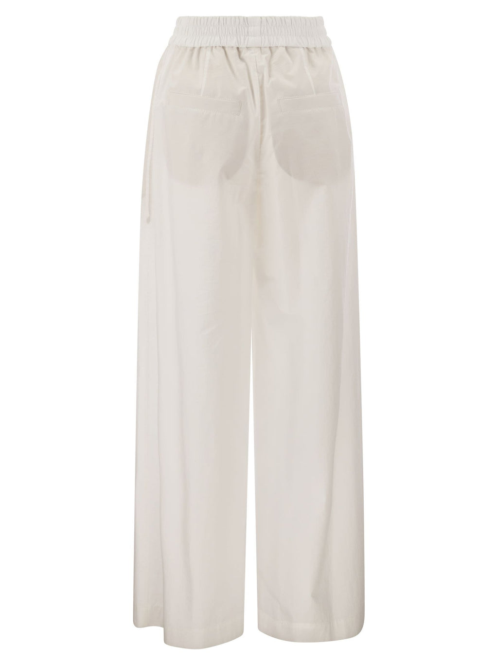Brunello Cucinelli Women Relaxed Light Cotton Trousers