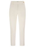 Brunello Cucinelli Women Cigarette Trousers In Stretch Cotton