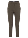 Brunello Cucinelli Women Cigarette Trousers In Stretch Cotton