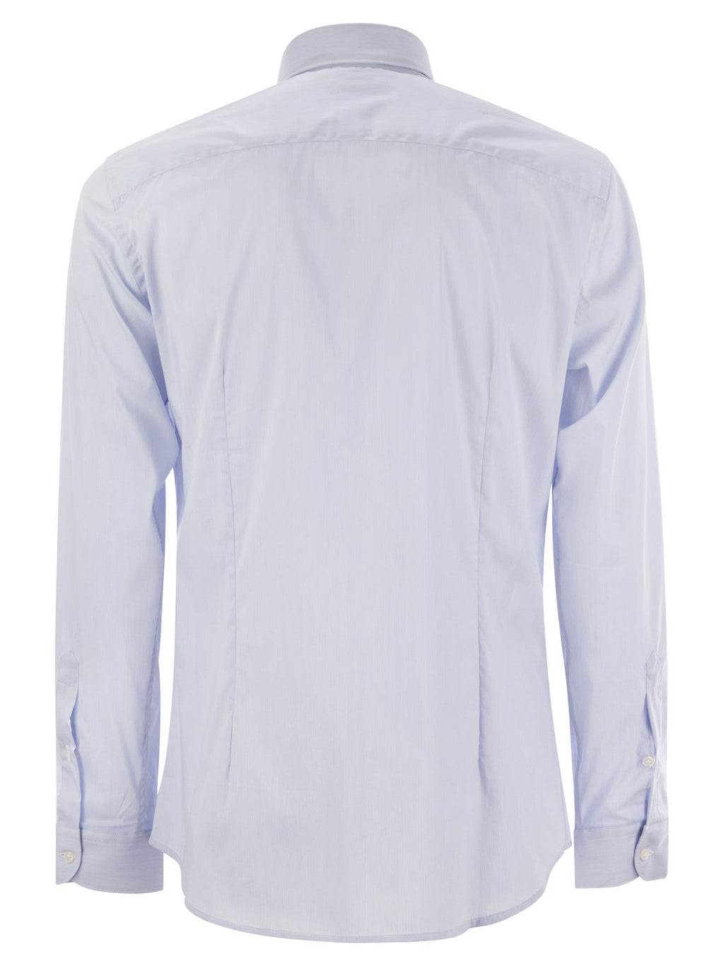 Fay Men Stretch Poplin Shirt With French Collar