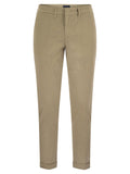 Fay Men Stretch Gabardine Slim Trousers