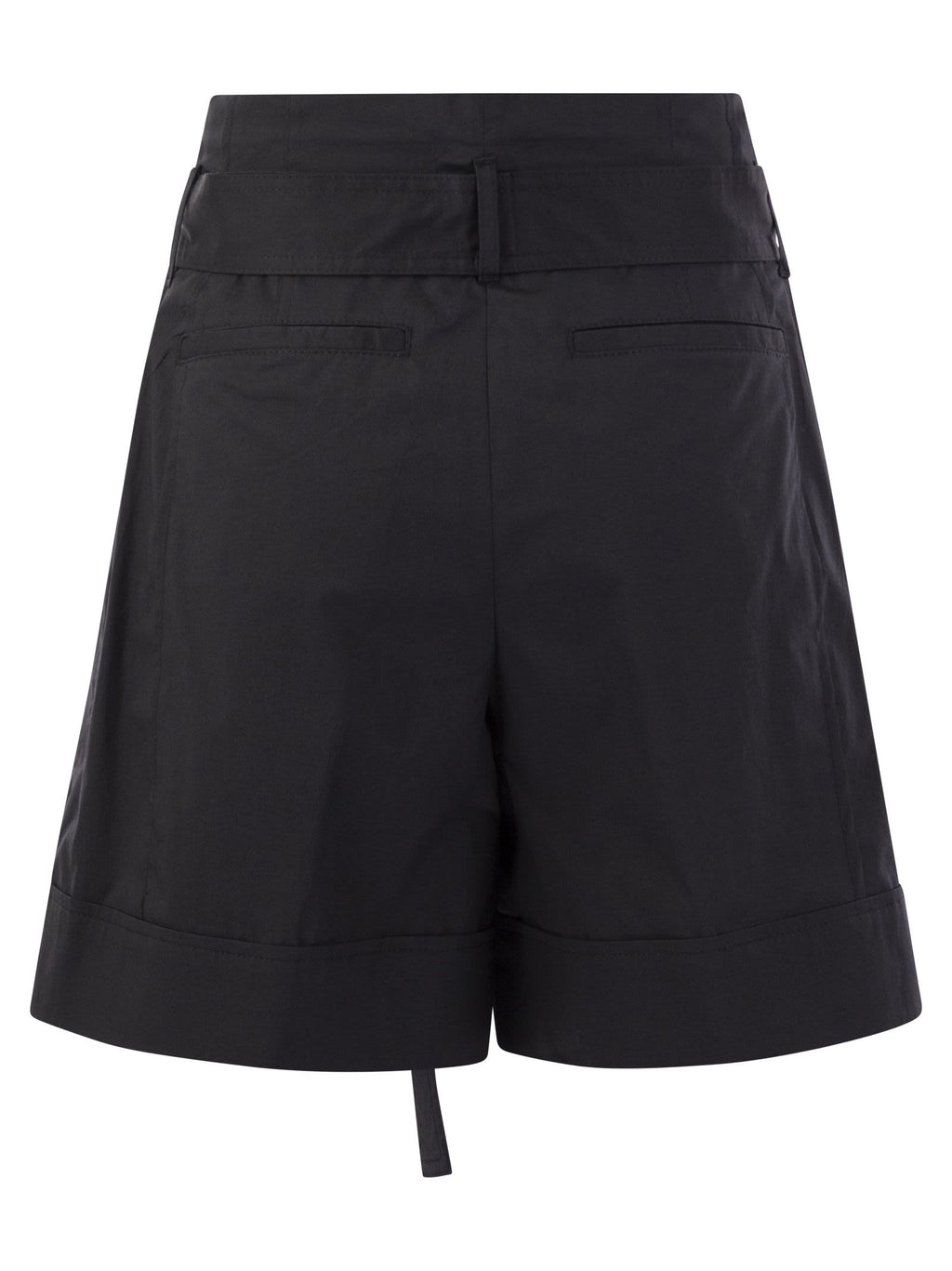 Peserico Women Short With Pleats And Stretch Cotton