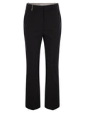 Peserico Women Stretch Cotton Trousers