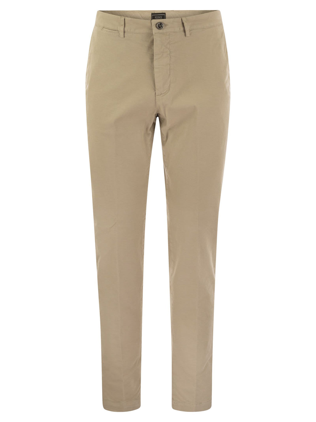 Peserico Men Stretch Cotton Gabardine Chino Trousers