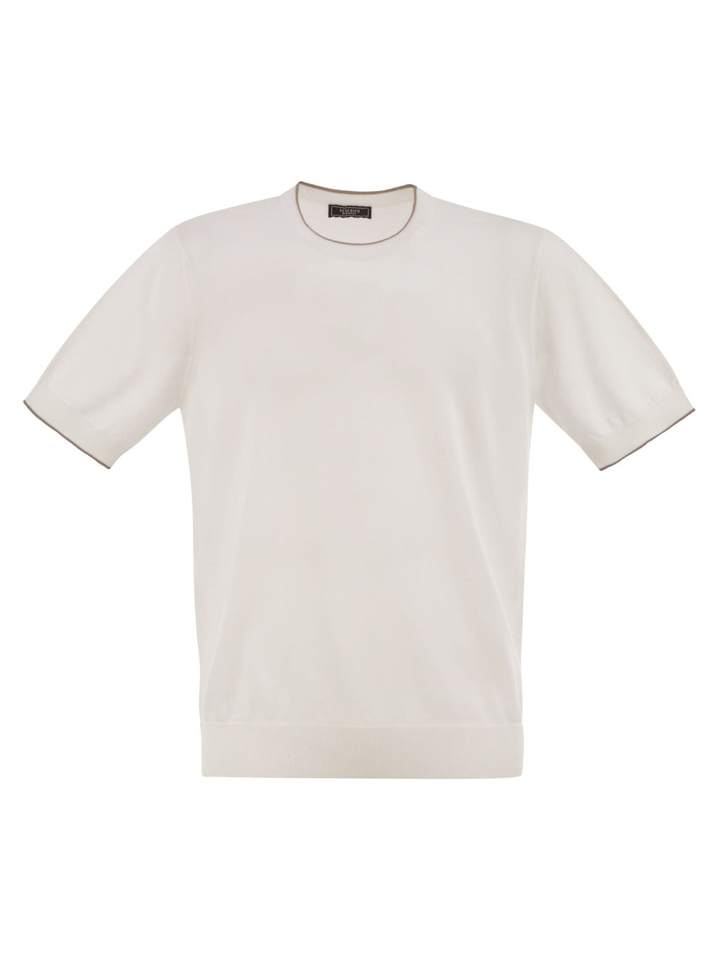 Peserico Men T-Shirt In Pure Cotton Yarn