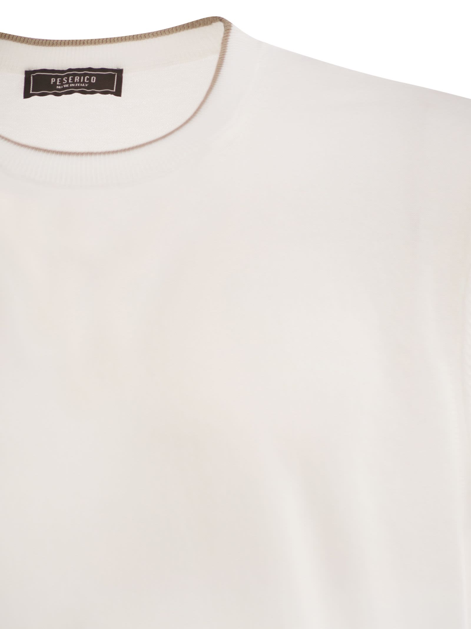 Peserico Men T-Shirt In Pure Cotton Yarn