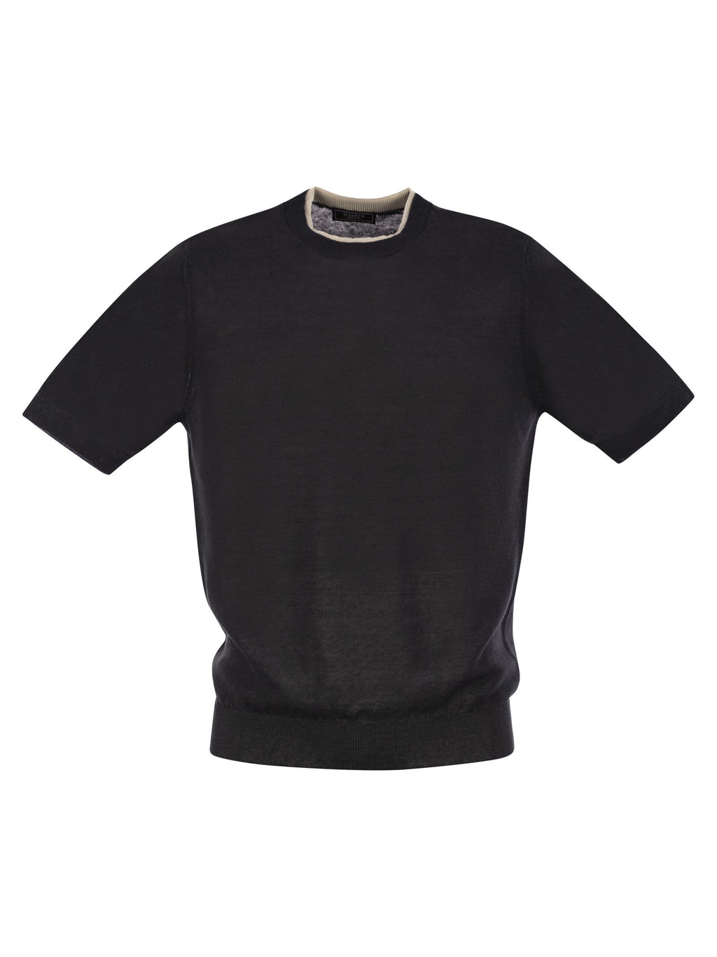 Peserico Men T-Shirt In Linen And Cotton Yarn