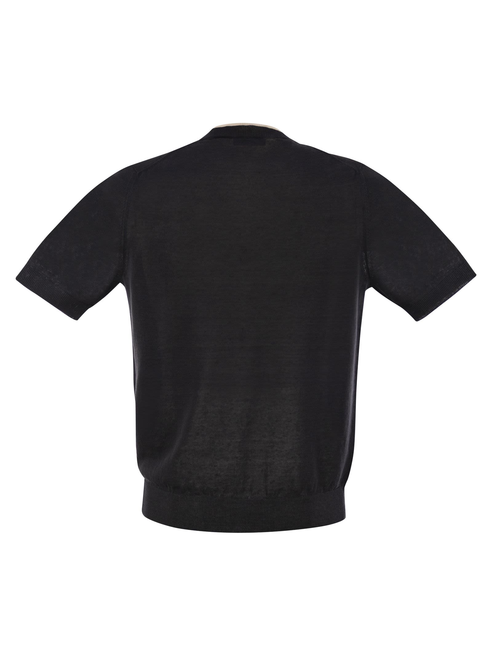 Peserico Men T-Shirt In Linen And Cotton Yarn