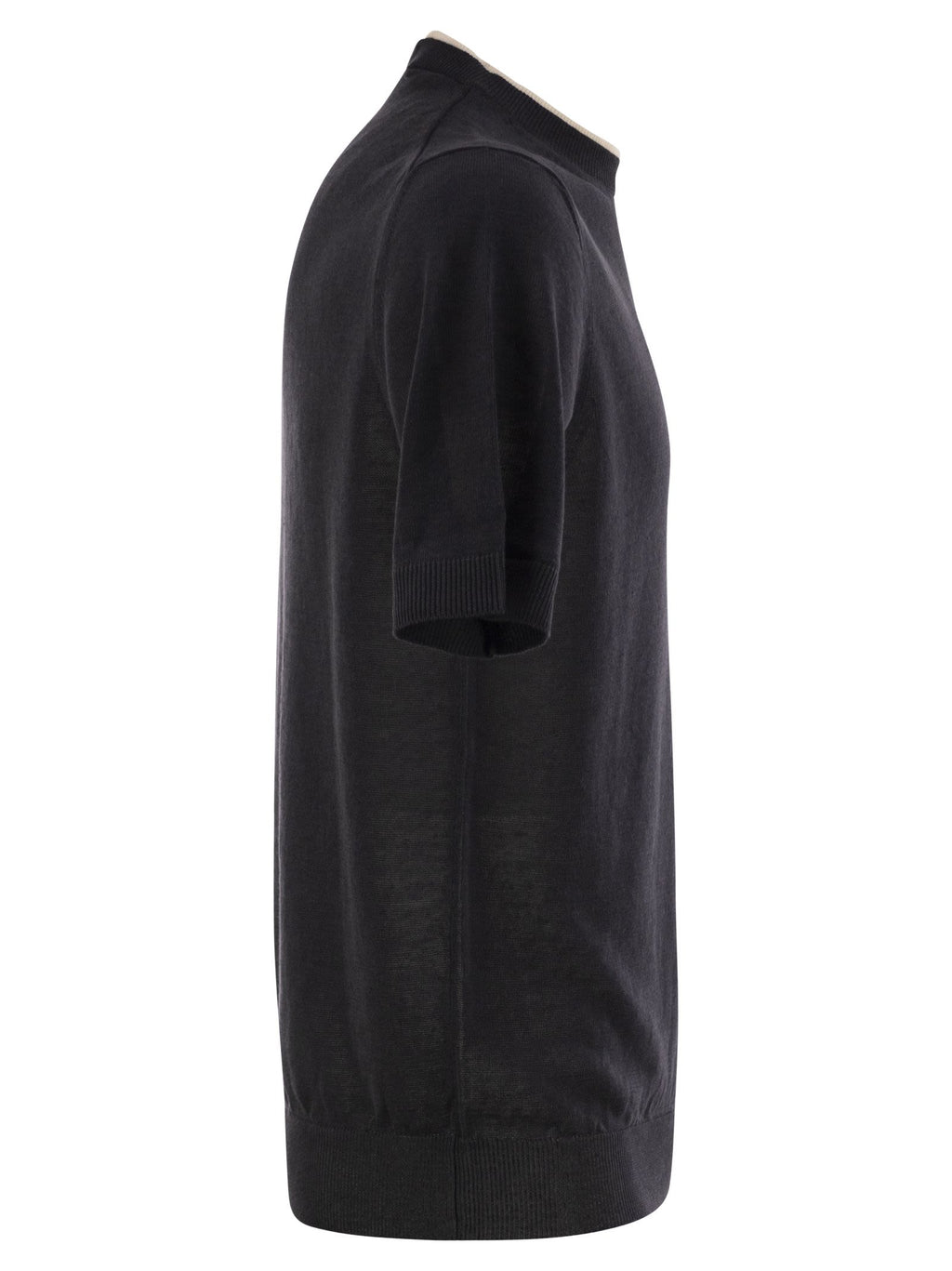 Peserico Men T-Shirt In Linen And Cotton Yarn