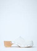 Balenciaga Women Perforated Heeled Clogs