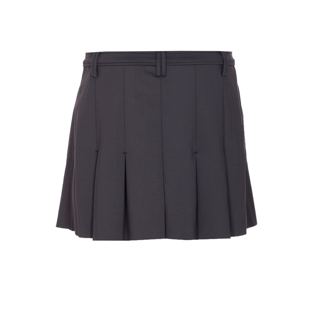 Ganni Women Black Pleated Mini Skirt