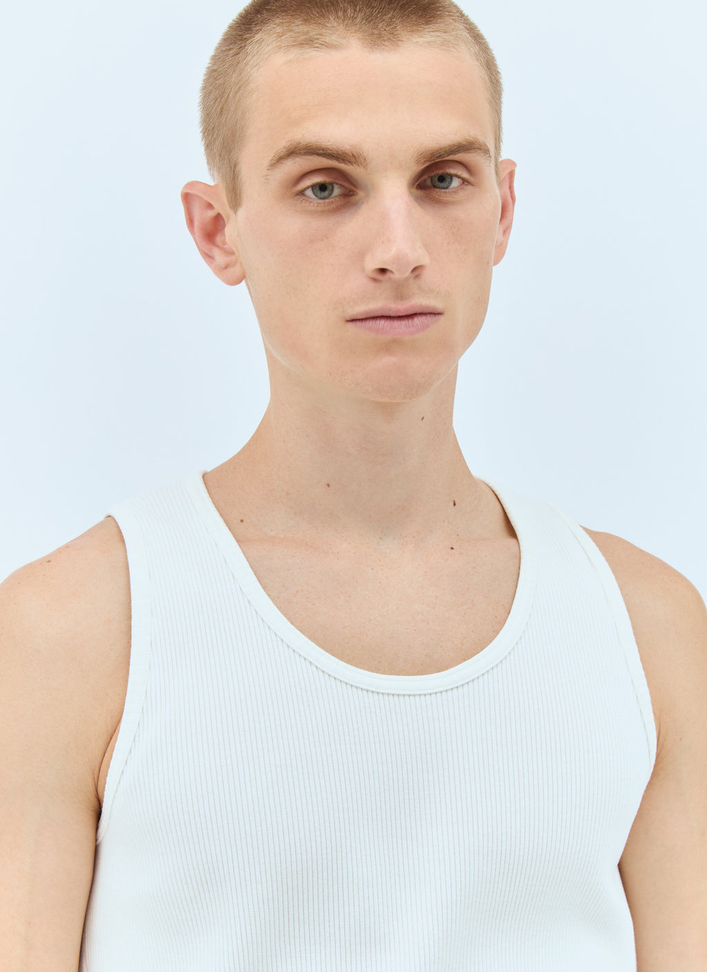 Bottega Veneta Men Rib Jersey Tank Top