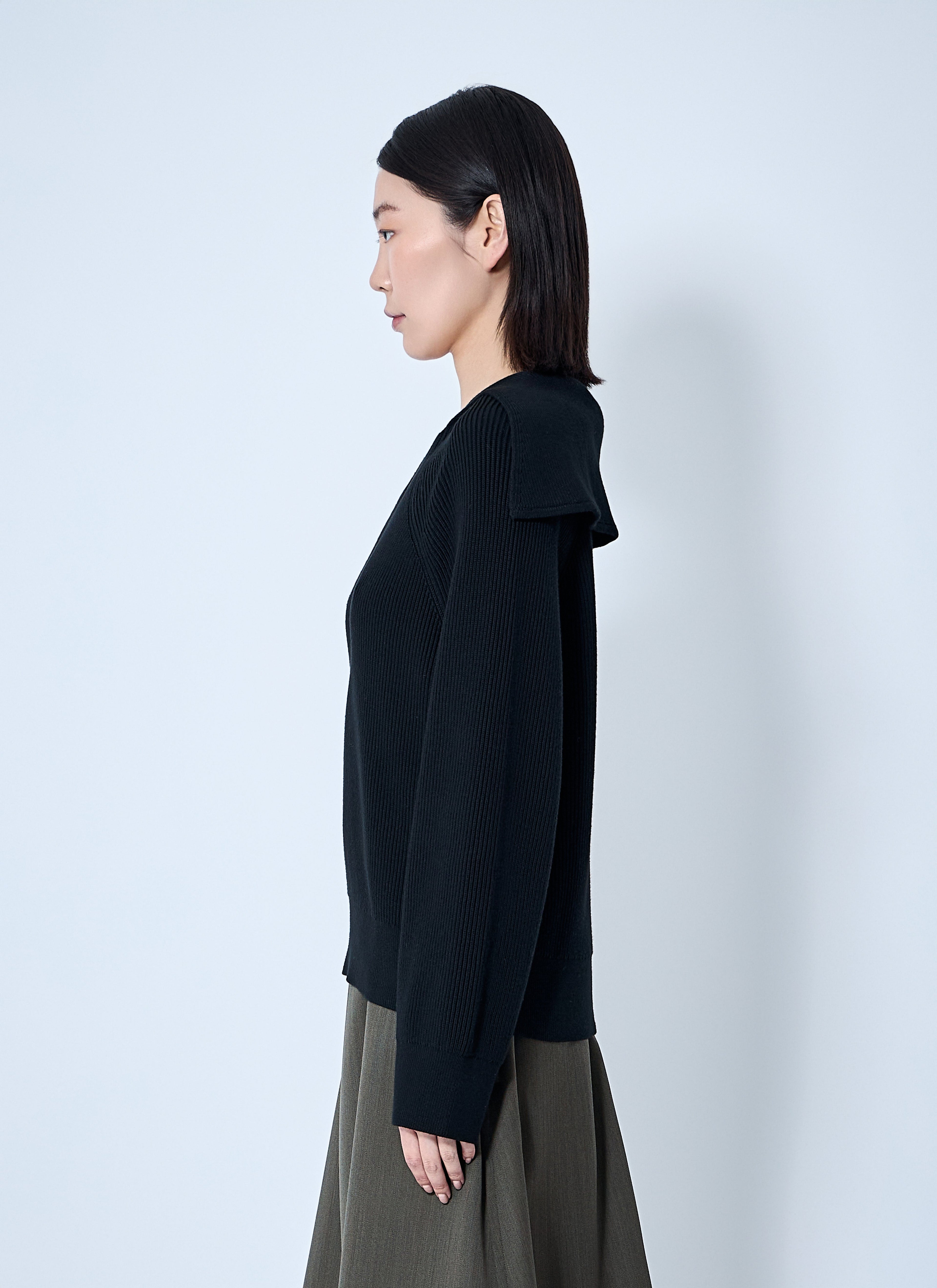 Bottega Veneta Women Ribbed Cotton Sweater