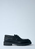 Burberry Men Leather Raft Boat Shoes