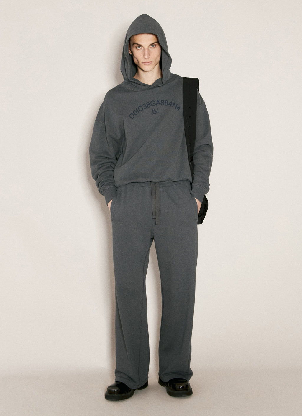 Dolce & Gabbana Men Cropped Hooded Sweatshirt