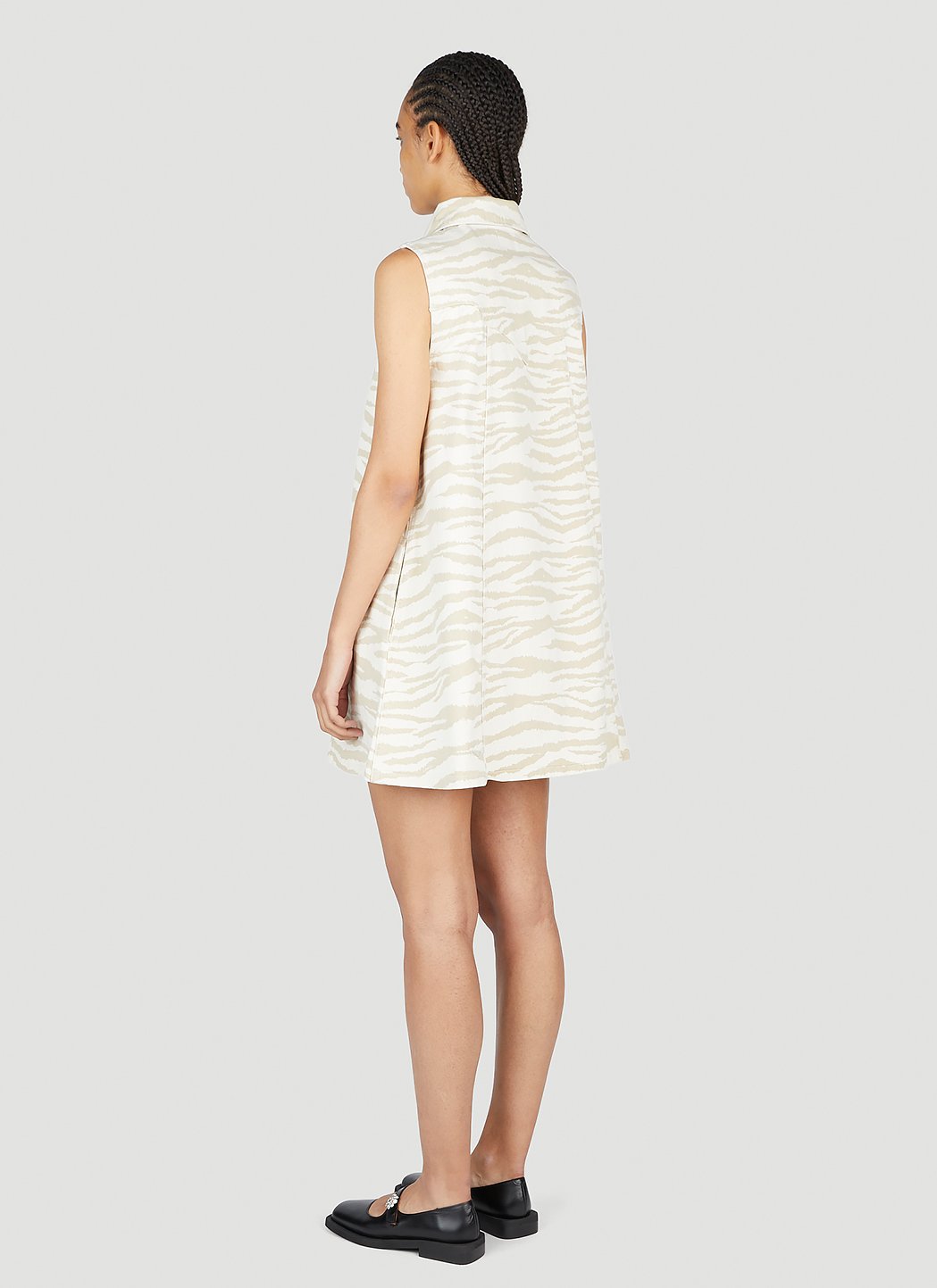 Ganni Women Zebra Print Mini Dress