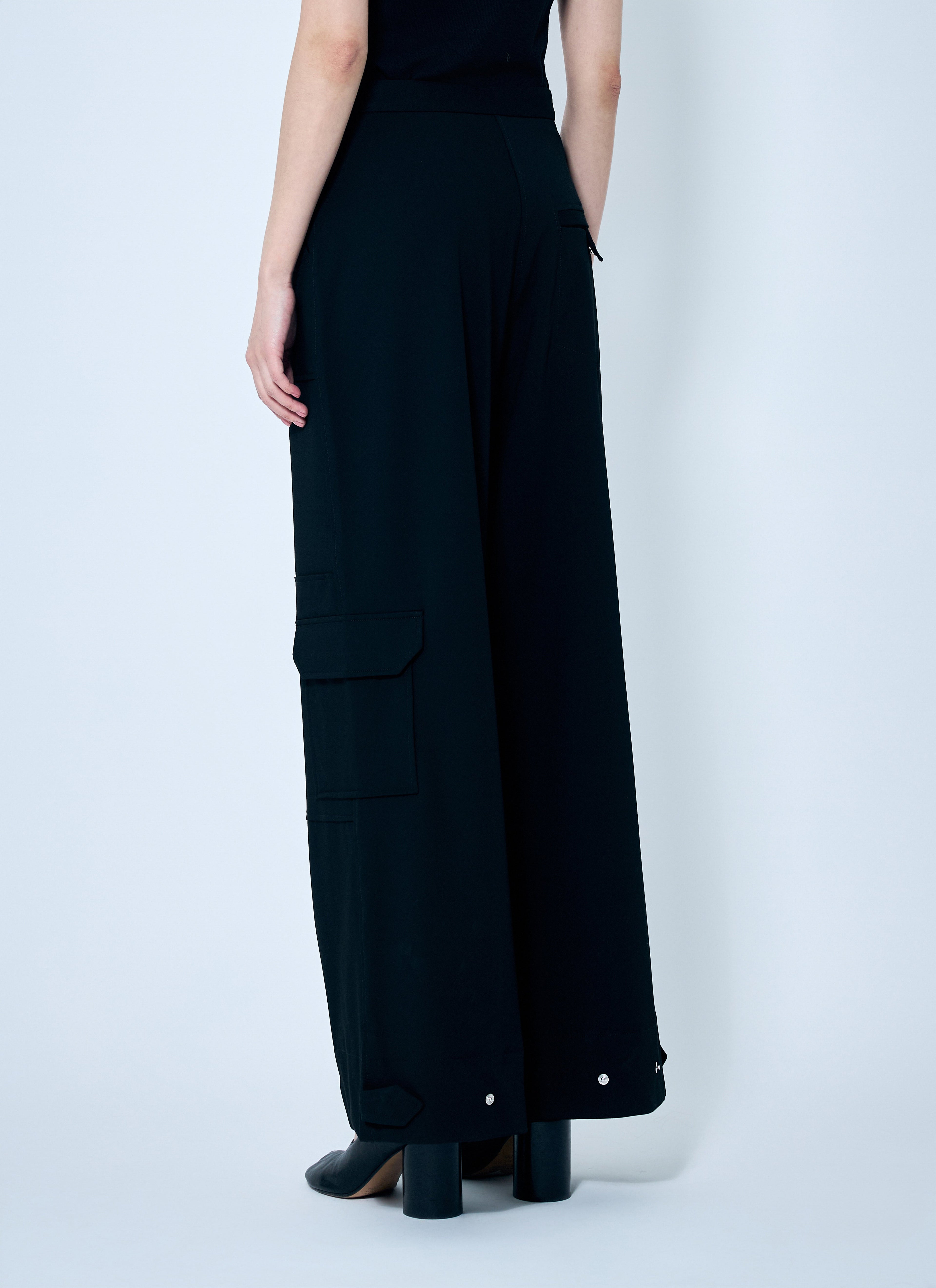 Ganni Women Solid Twill Suiting Cargo Pants