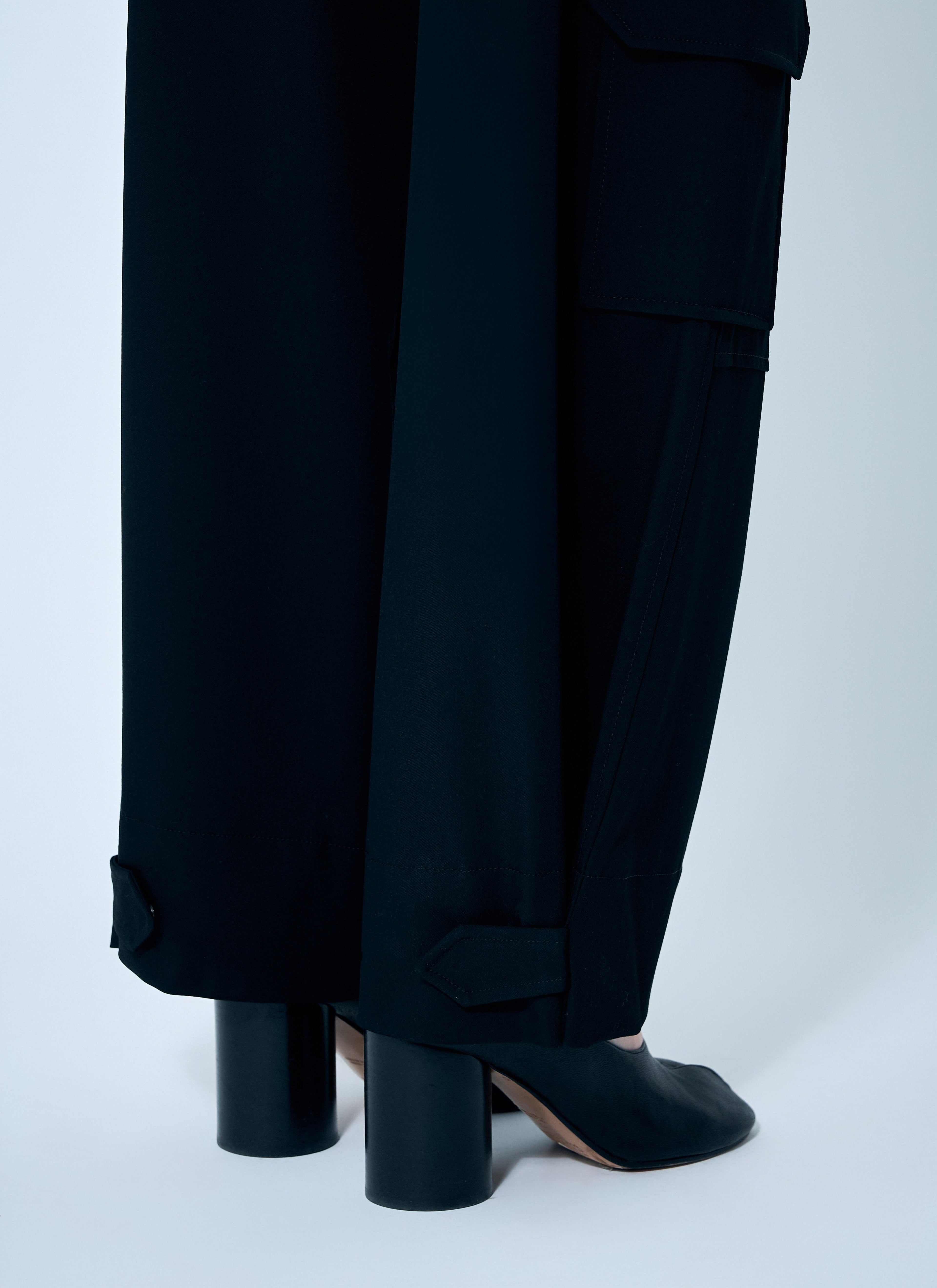 Ganni Women Solid Twill Suiting Cargo Pants