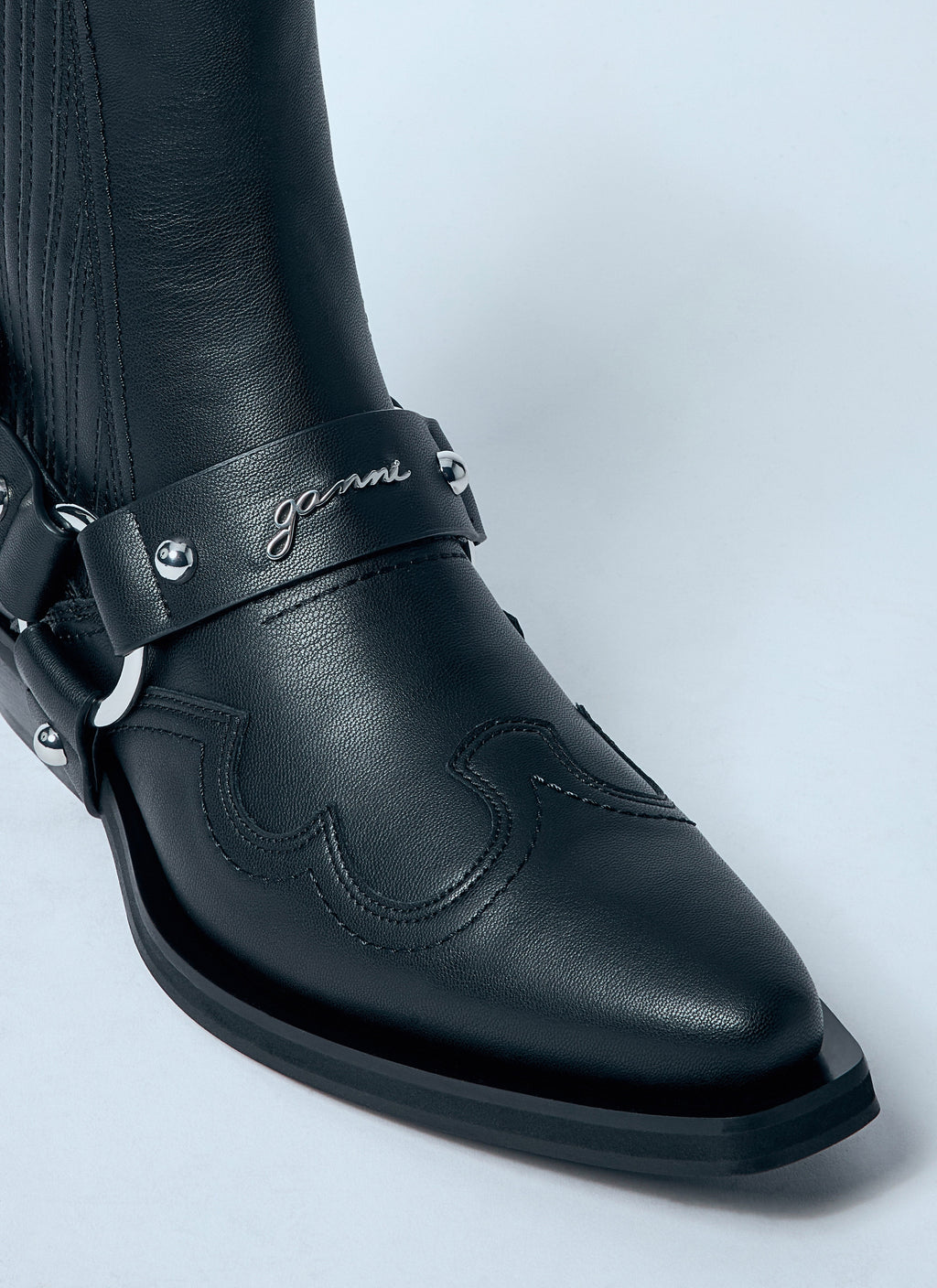 Ganni Women Low-Cut Western Chelsea Boots