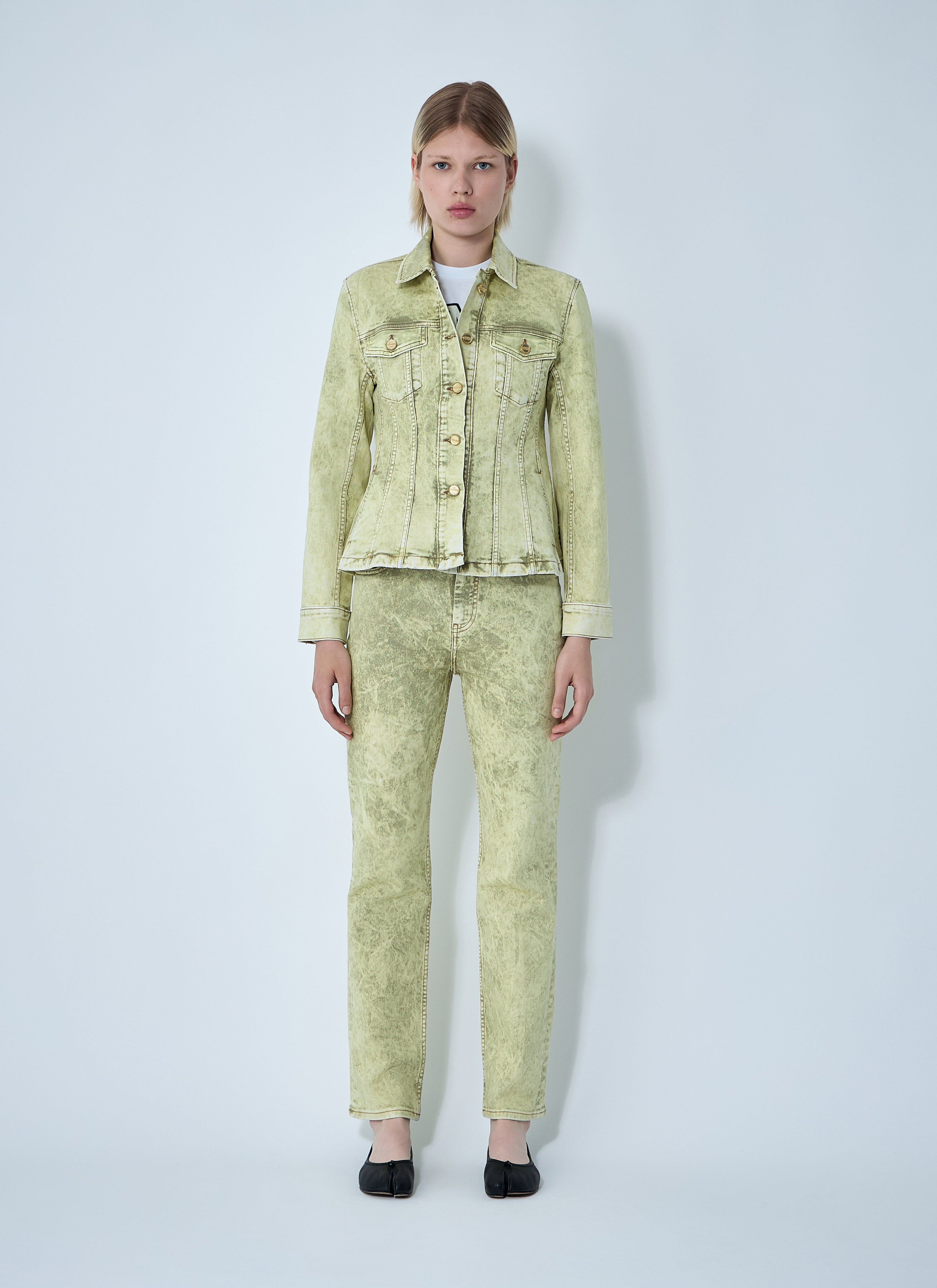 Ganni Women Foil Denim Jacket