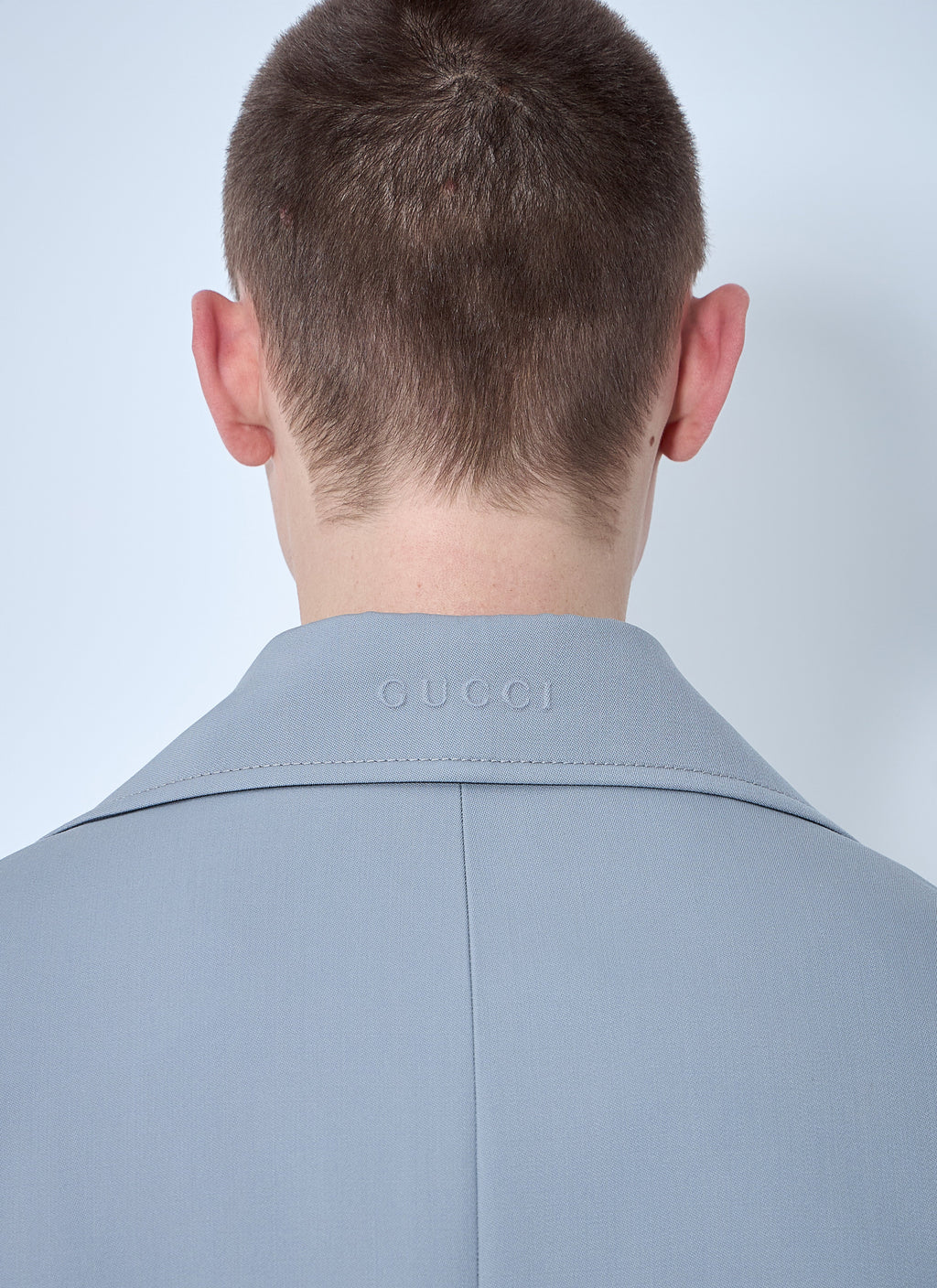 Gucci Men Single-Breasted Wool Coat