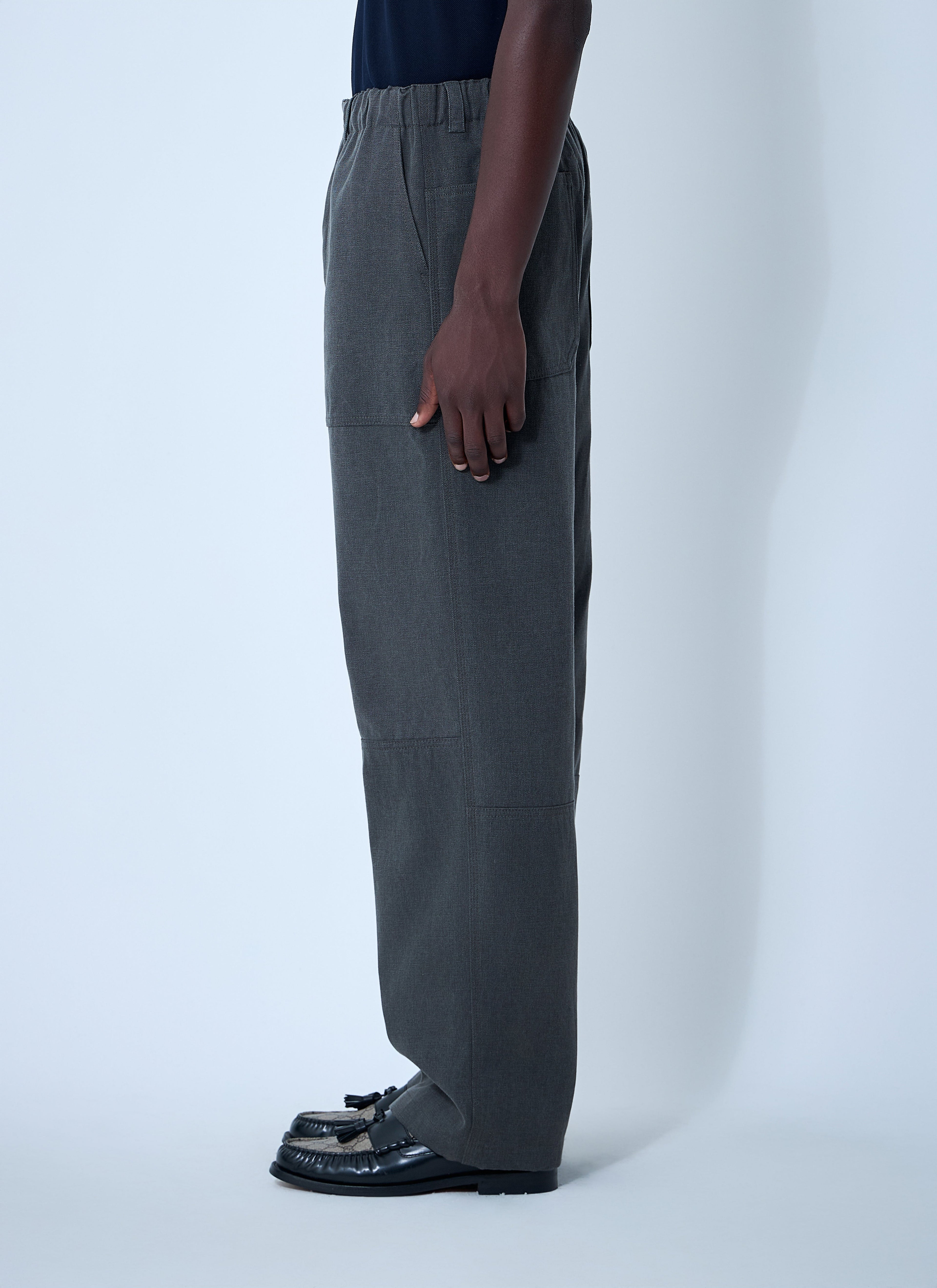 Gucci Men Faded Canvas Pants