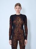 Jean Paul Gaultier Women Wood Mesh Top
