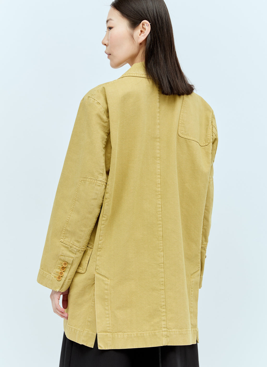 Max Mara Women Oversized Canvas Blazer