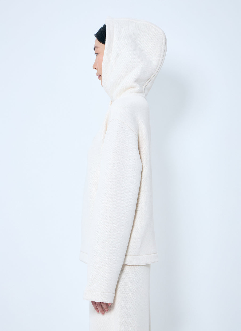 Max Mara Women Logo Embroidery Hooded Sweatshirt