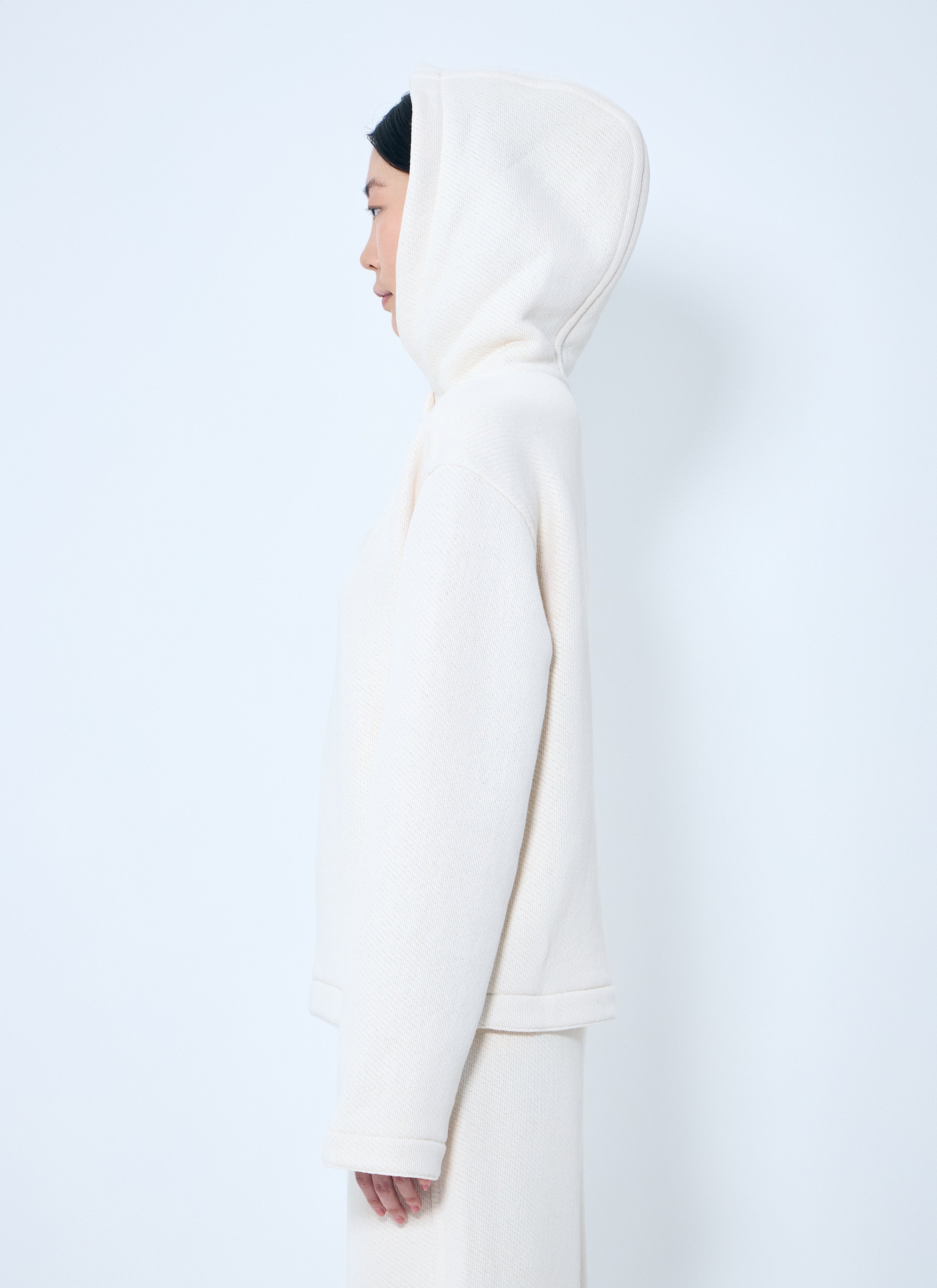Max Mara Women Logo Embroidery Hooded Sweatshirt