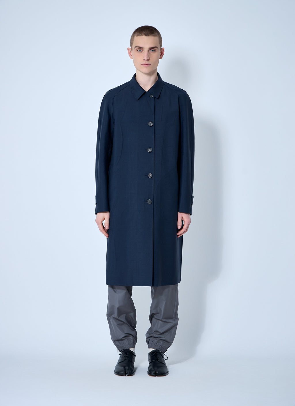 Miu Miu Men Single-Breasted Mohair Coat