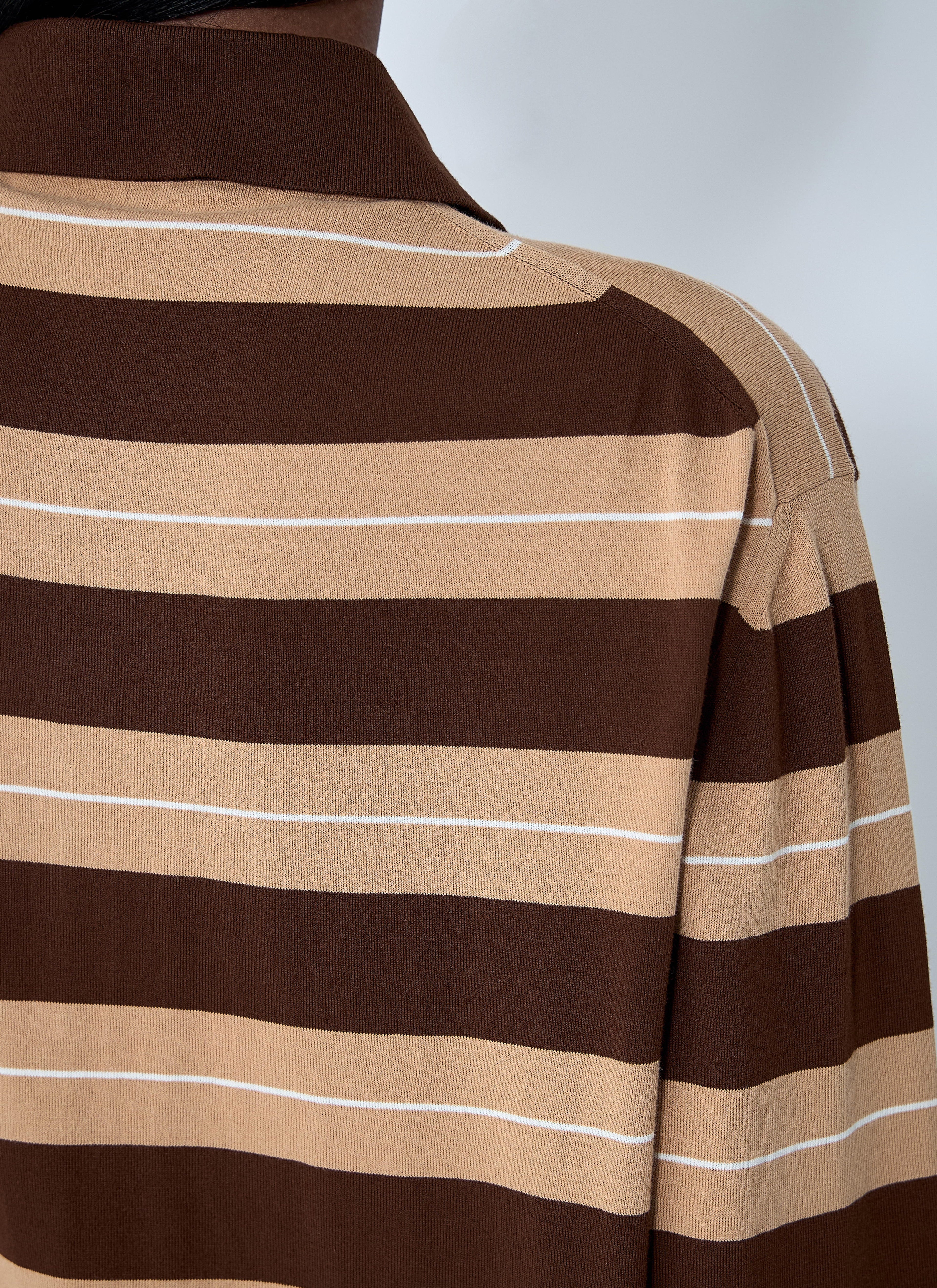 Miu Miu Women Cotton Striped Polo Shirt