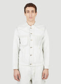 Maison Margiela Men Collarless Denim Jacket